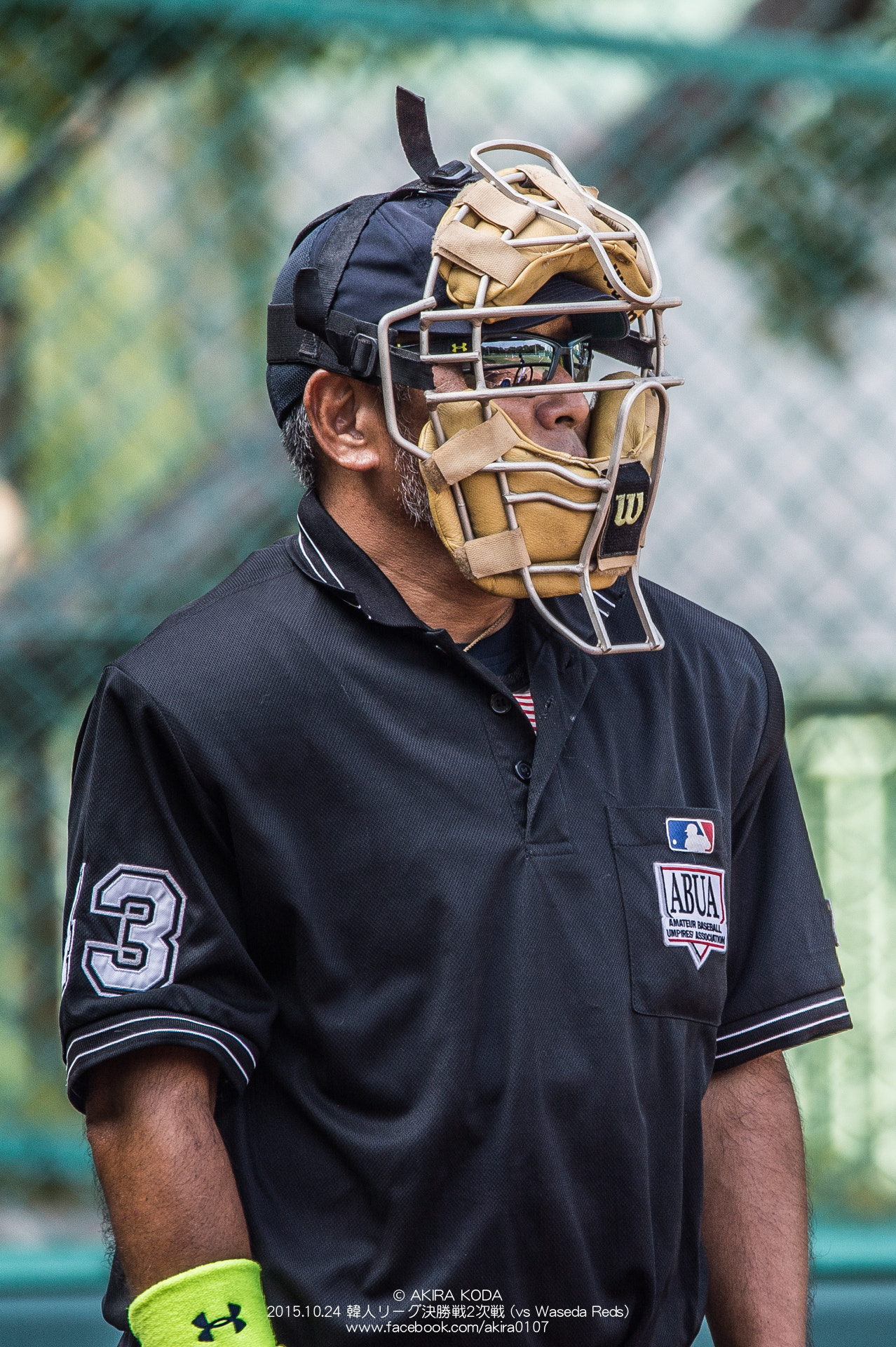 草野球球審　岡田さん