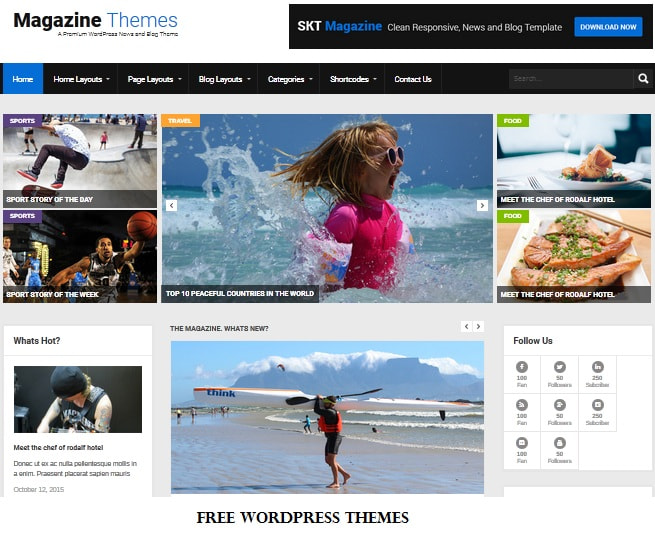 free wordpress themes