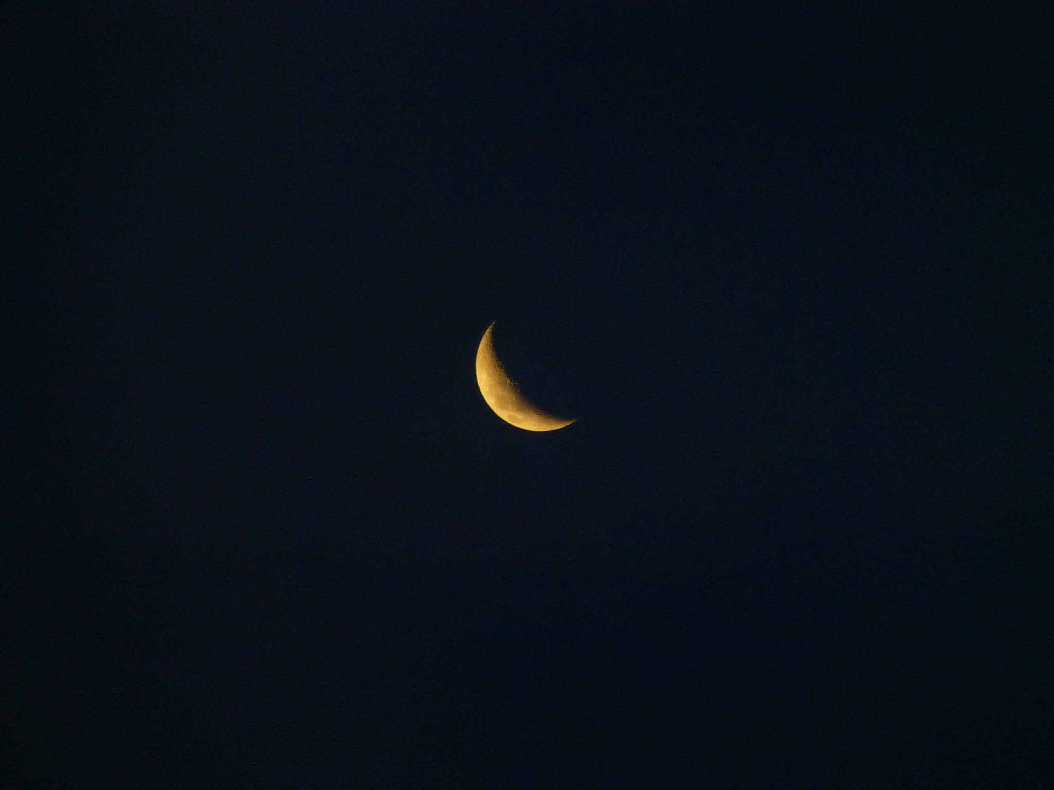 Panasonic DMC-ZS19 sample photo. Early moon photography