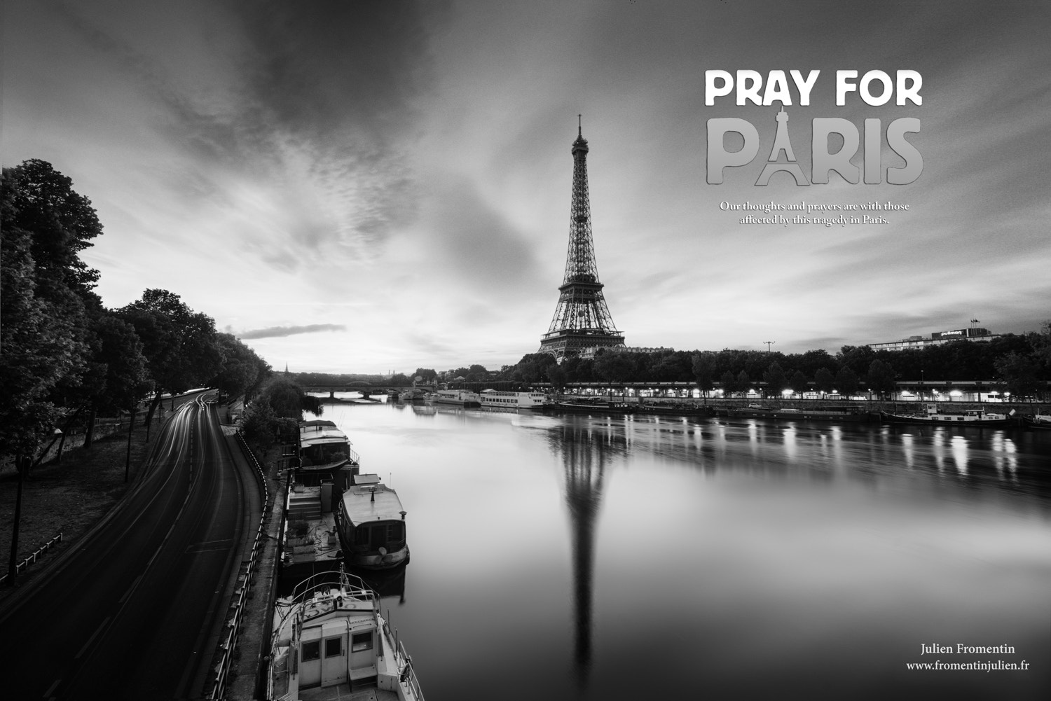 Sony a7R + Canon EF 16-35mm F4L IS USM sample photo. Pray for paris, tour eiffel, paris photography