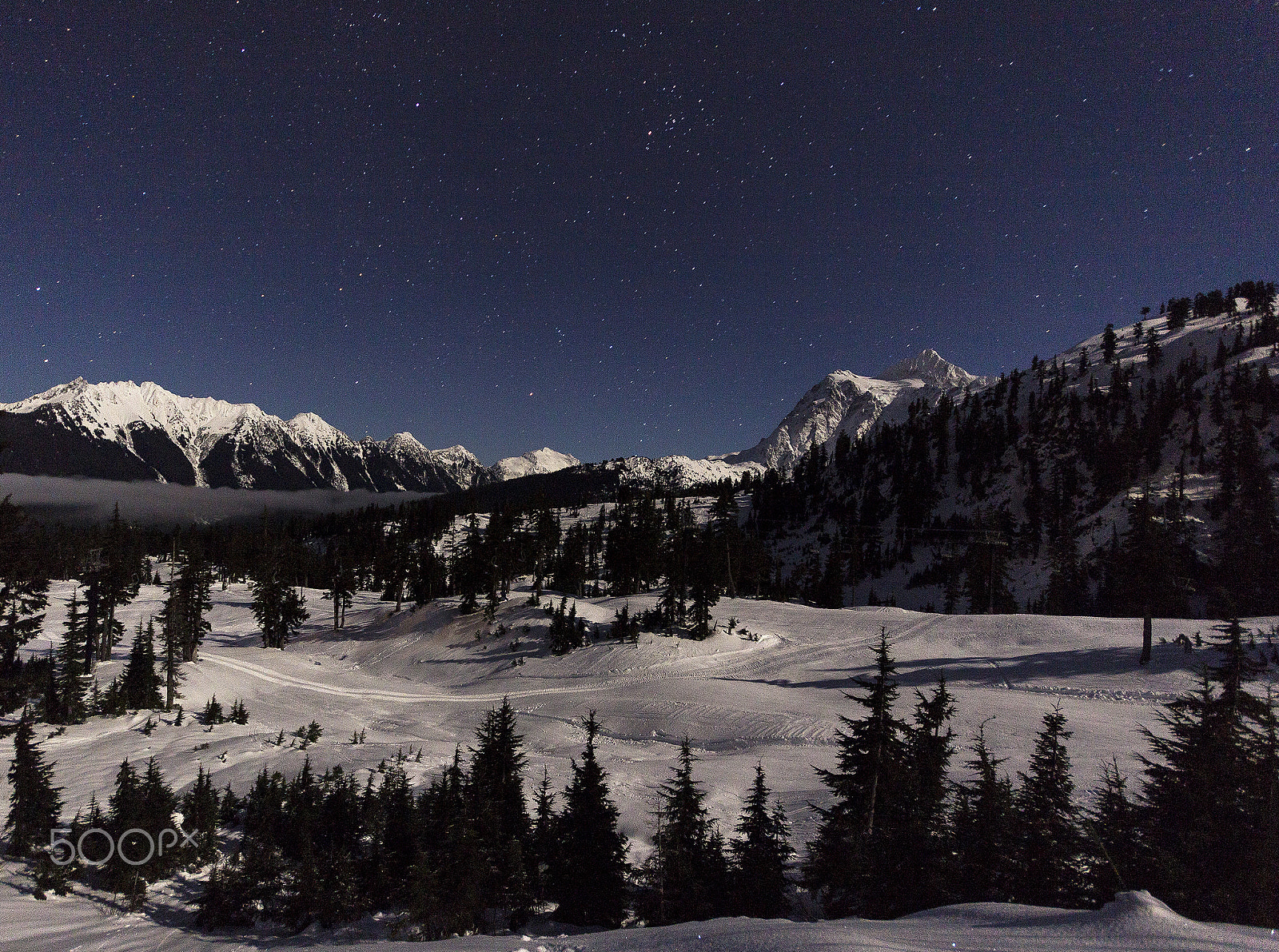 Sigma 10-20mm F4-5.6 EX DC HSM sample photo. Shuksan stars photography