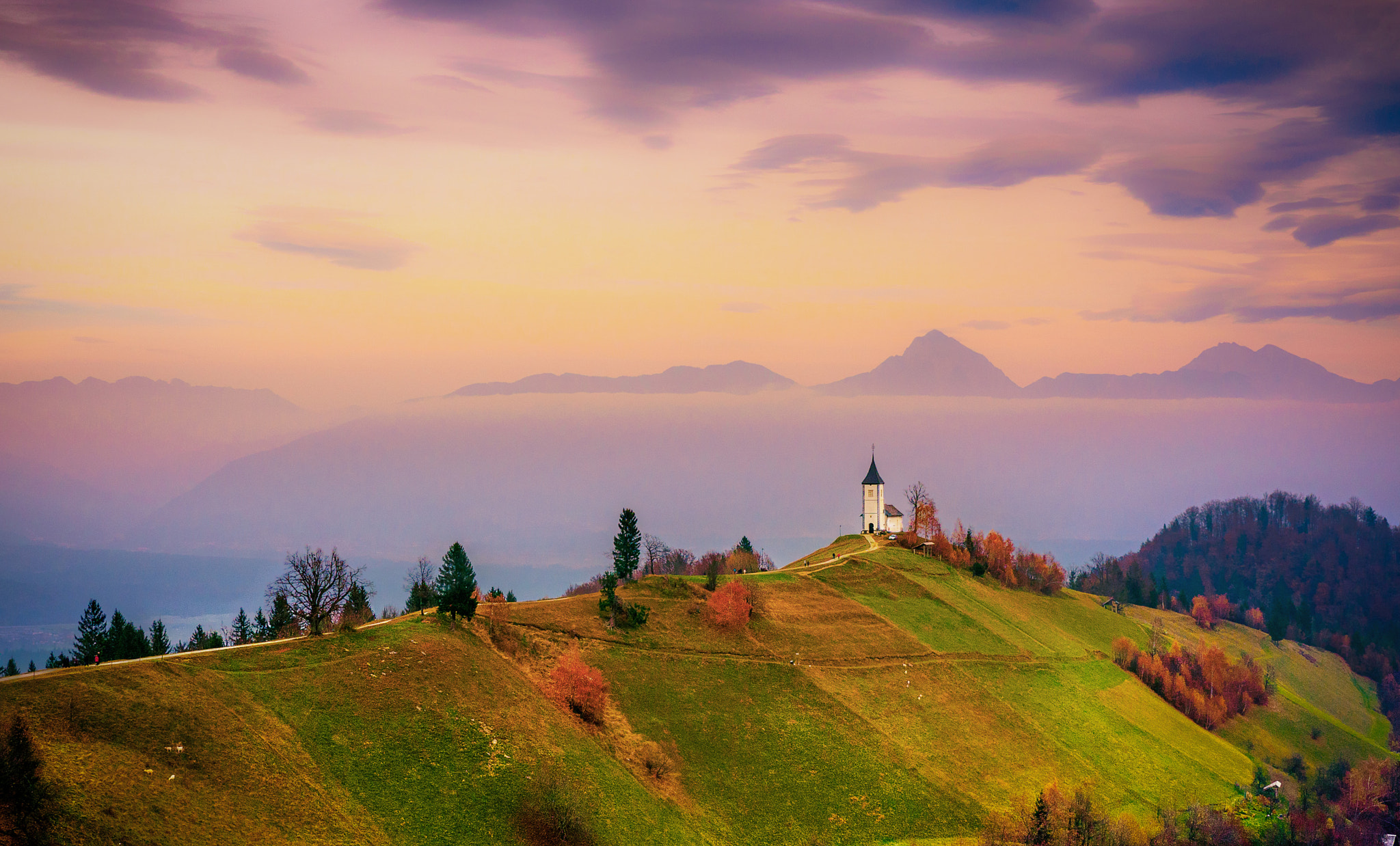 Olympus OM-D E-M10 sample photo. The church on the hill photography