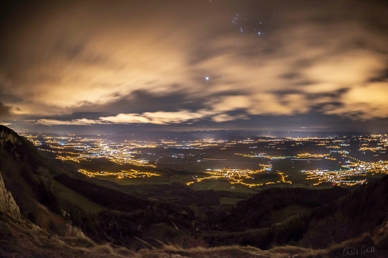 Nikon D810 + Sigma 15mm F2.8 EX DG Diagonal Fisheye sample photo. Orion is watching you photography