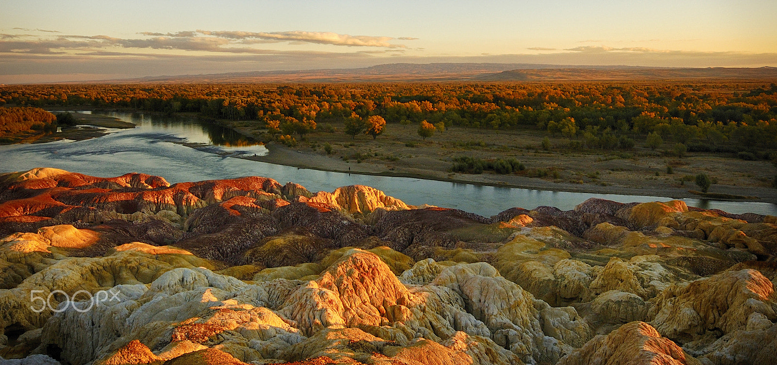 Nikon D70 sample photo. Colorful sunset in xinjiang photography