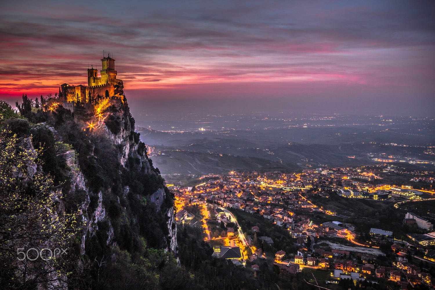 sunset san marino by Fabrice Bisignano / 500px