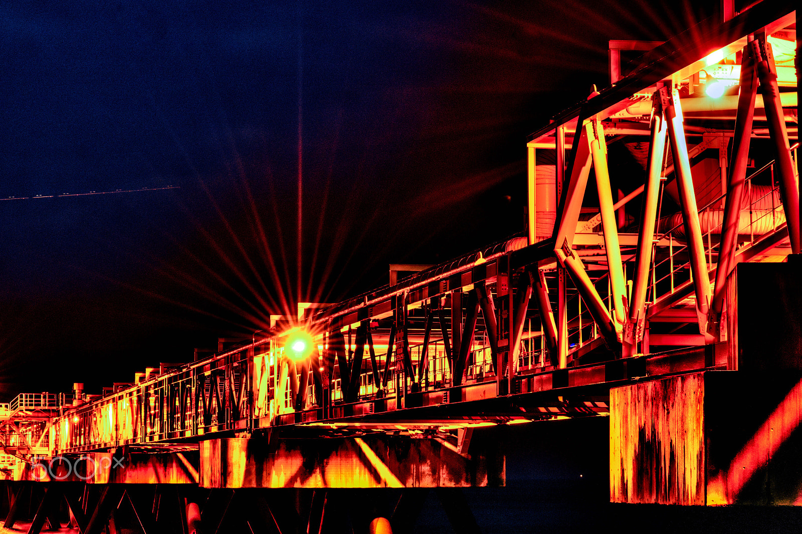 Tamron SP 70-300mm F4-5.6 Di USD sample photo. Bridge across night photography
