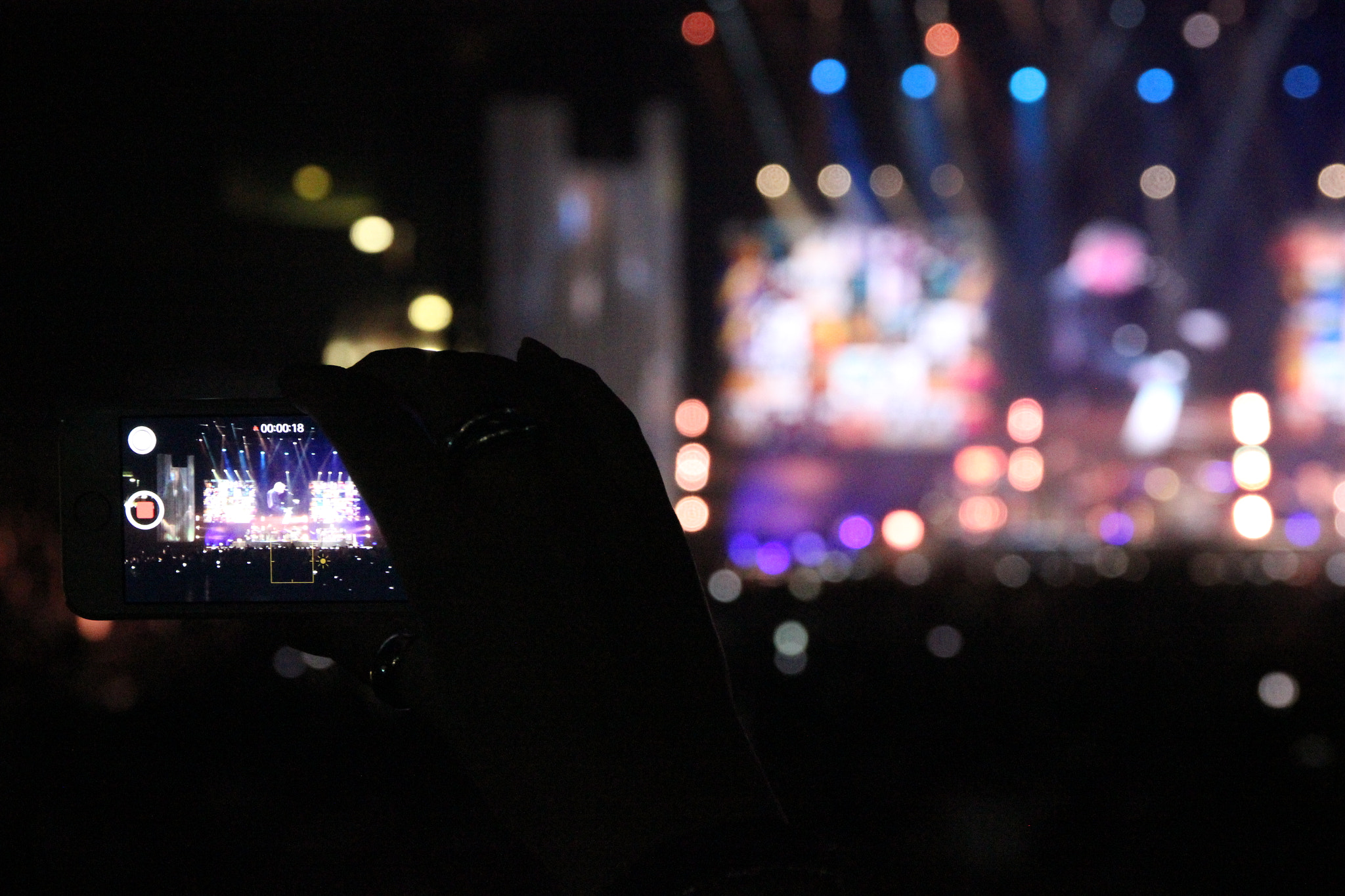Sigma 17-70mm F2.8-4 DC Macro OS HSM sample photo. Concert through technology photography