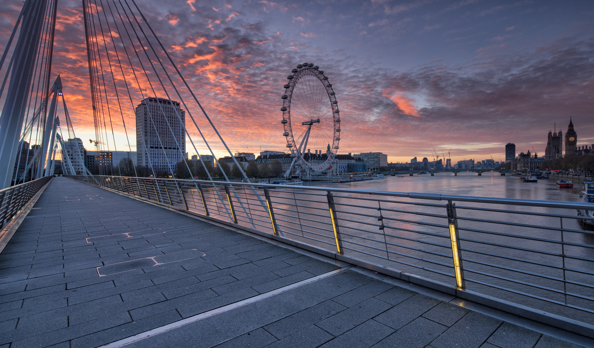 Sony a7R + Canon TS-E 17mm F4L Tilt-Shift sample photo. Jubilee bridge sunrise 2 photography