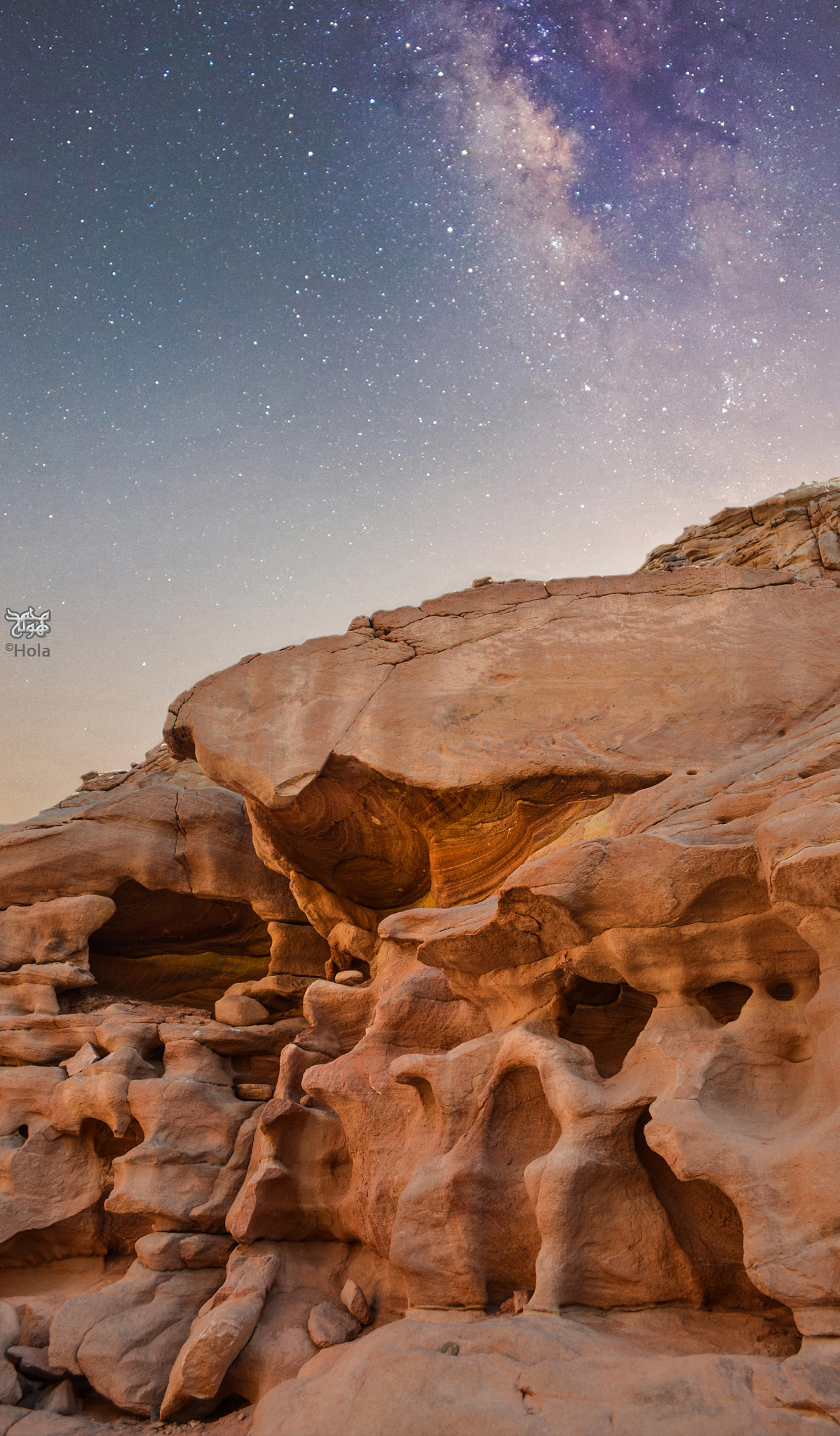 Nikon D90 + Samyang 8mm F3.5 Aspherical IF MC Fisheye sample photo. Colored canyon sinai photography