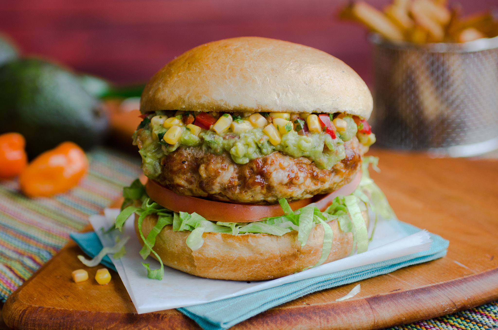 Nikon D7000 + Sigma 50mm F2.8 EX DG Macro sample photo. Jake melnicks burger of the month - chorizo burger photography