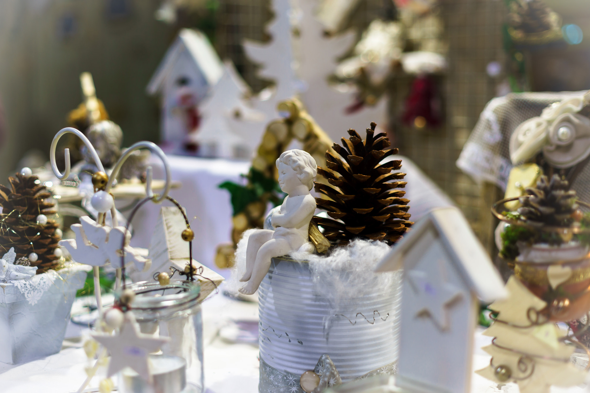 Sony a99 II + Minolta AF 50mm F1.4 [New] sample photo. Traditional christmas market with handmade souvenirs photography
