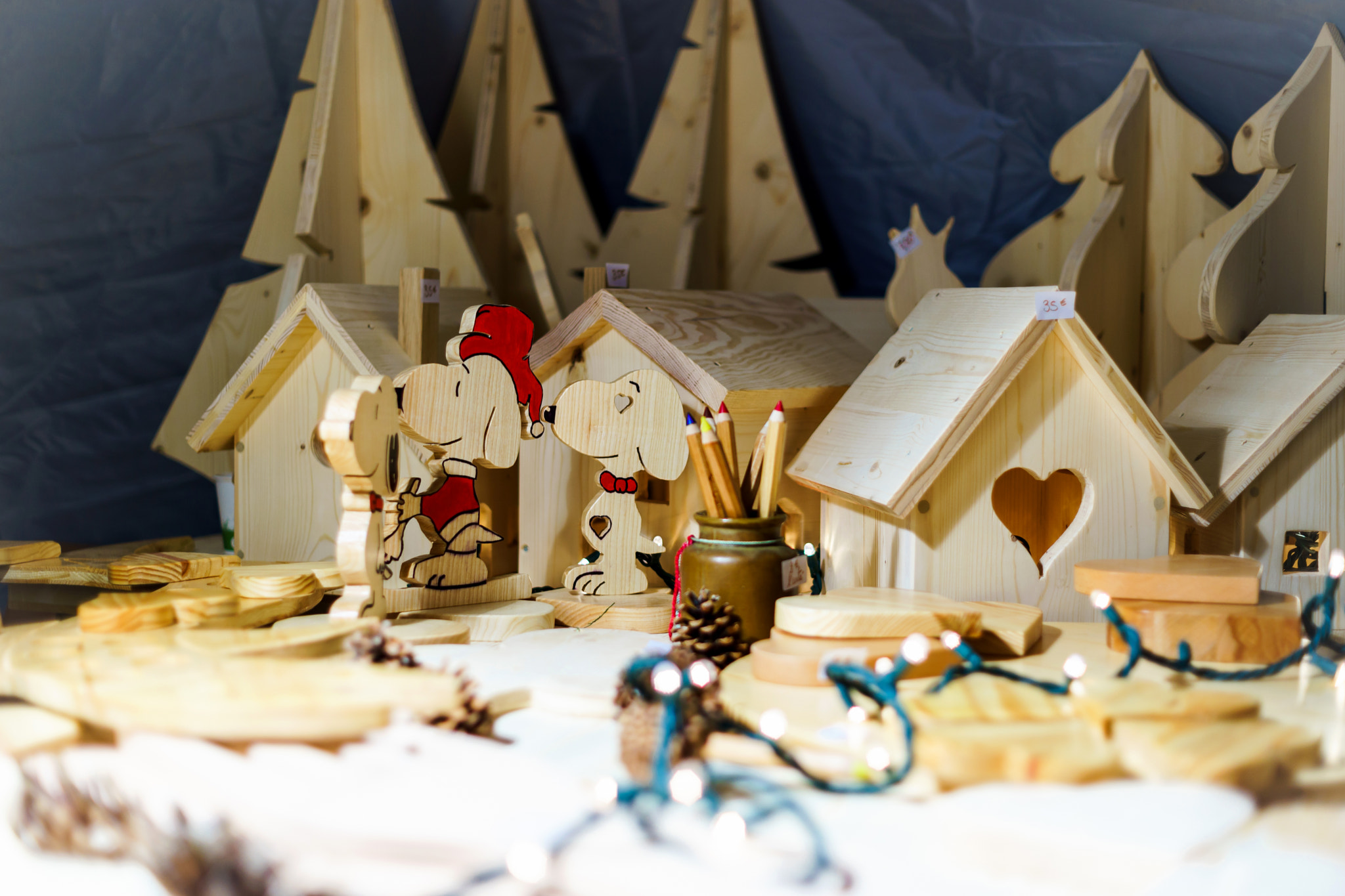 Sony a99 II + Minolta AF 50mm F1.4 [New] sample photo. Traditional christmas market with handmade souvenirs photography