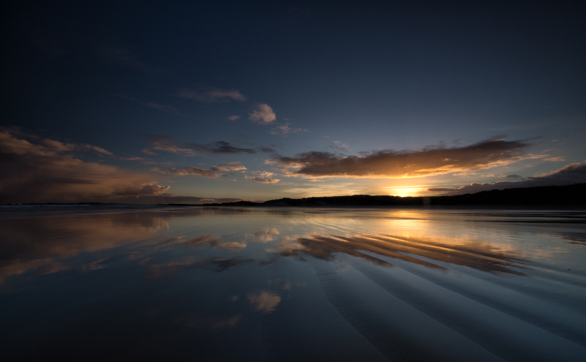 Sigma AF 10-20mm F4-5.6 EX DC sample photo. Ripples at  sunset photography
