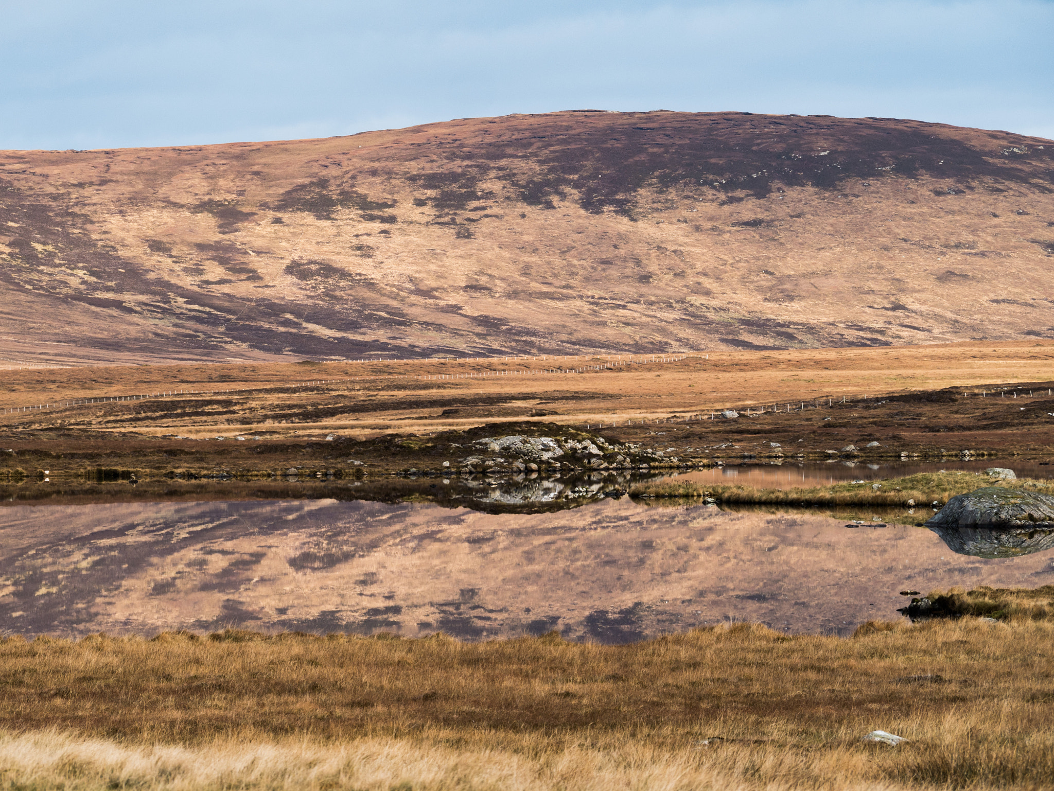 Panasonic Lumix DMC-G7 sample photo. Marrival reflection in loch nan athan photography