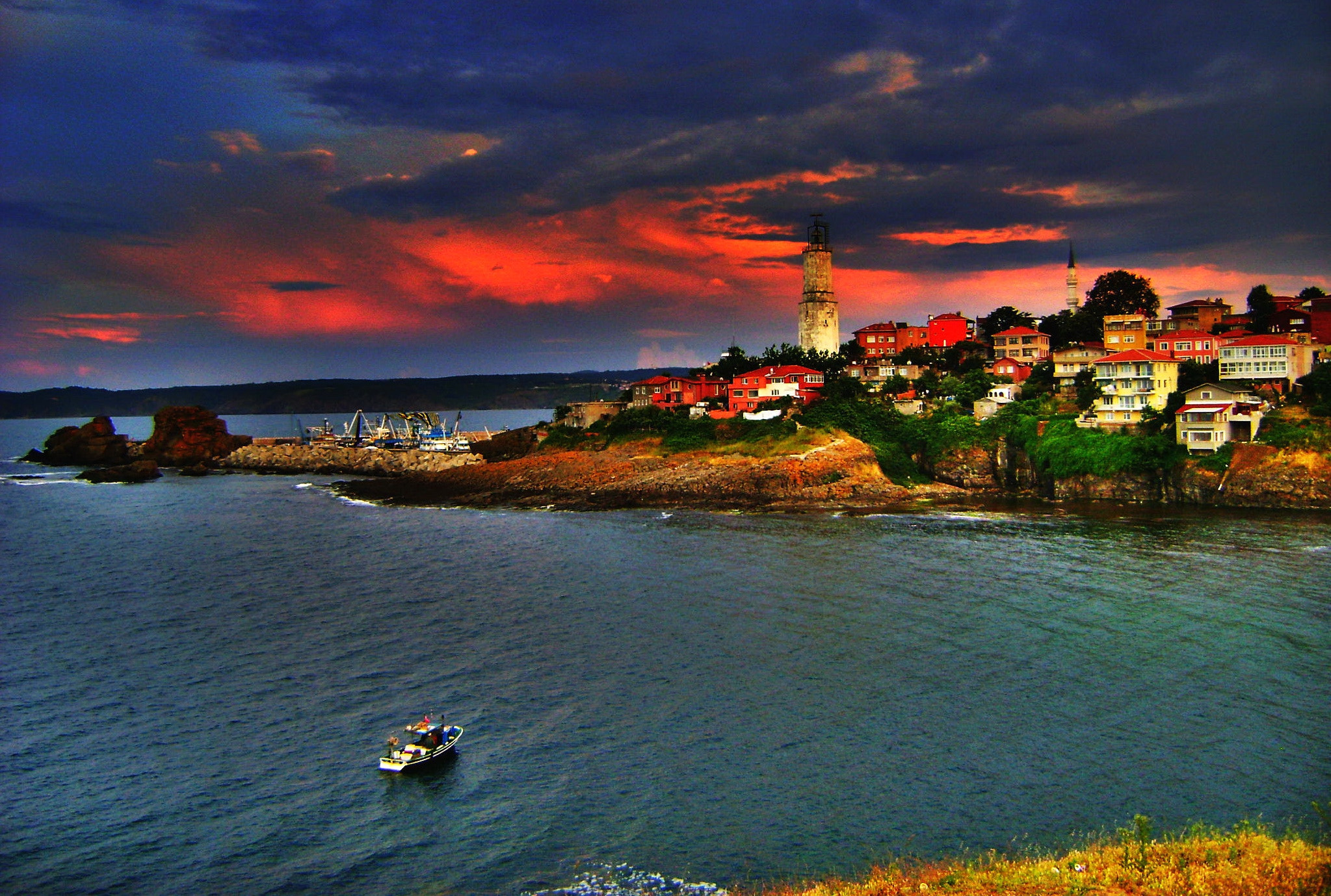 Sony DSC-S730 sample photo. Istanbul rumeli lighthouse photography