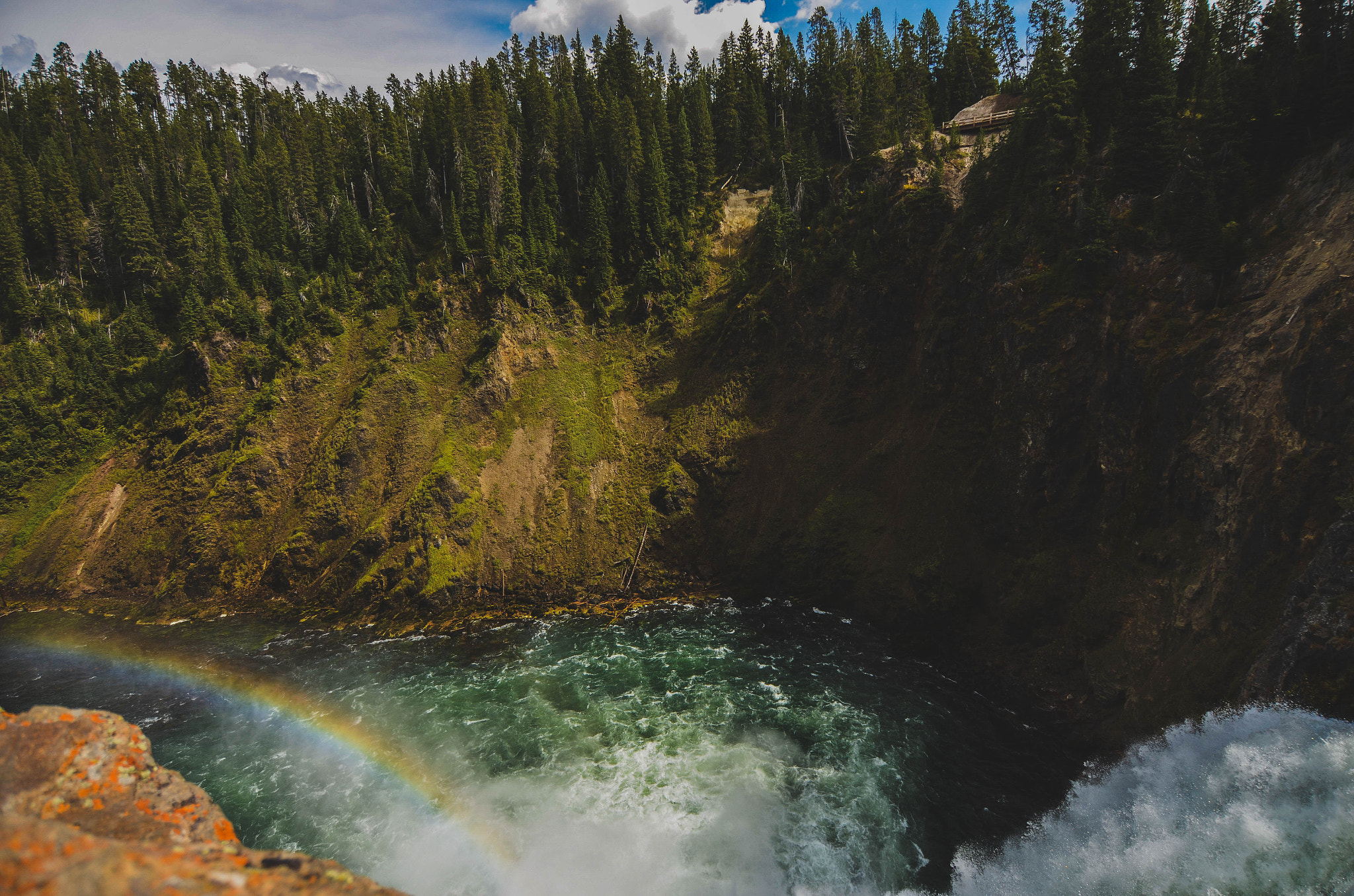 Nikon D5100 + Tokina AT-X 12-28mm F4 Pro DX sample photo. Rainbow over waterfall photography
