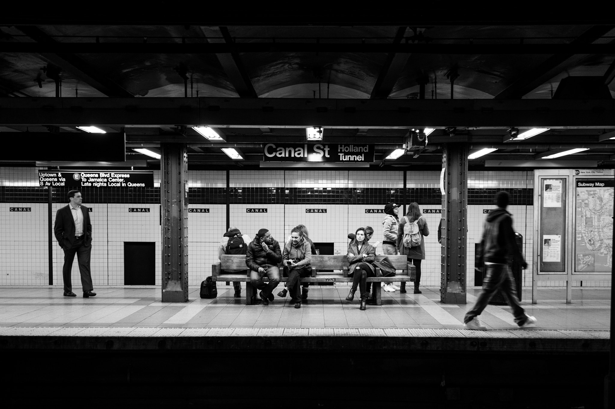 Nikon Df sample photo. 5 people you meet at a train station photography