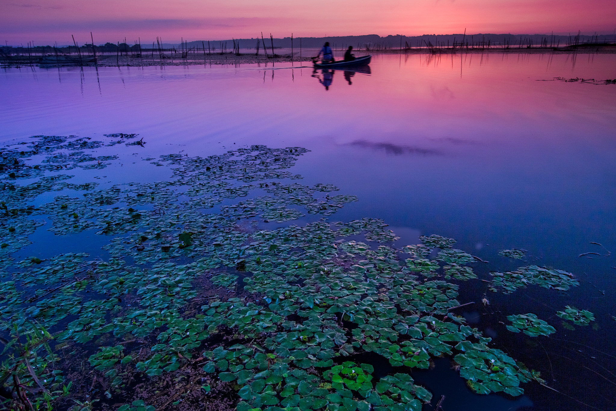 Canon EOS 100D (EOS Rebel SL1 / EOS Kiss X7) sample photo. Go fishing in the early beautiful morning photography