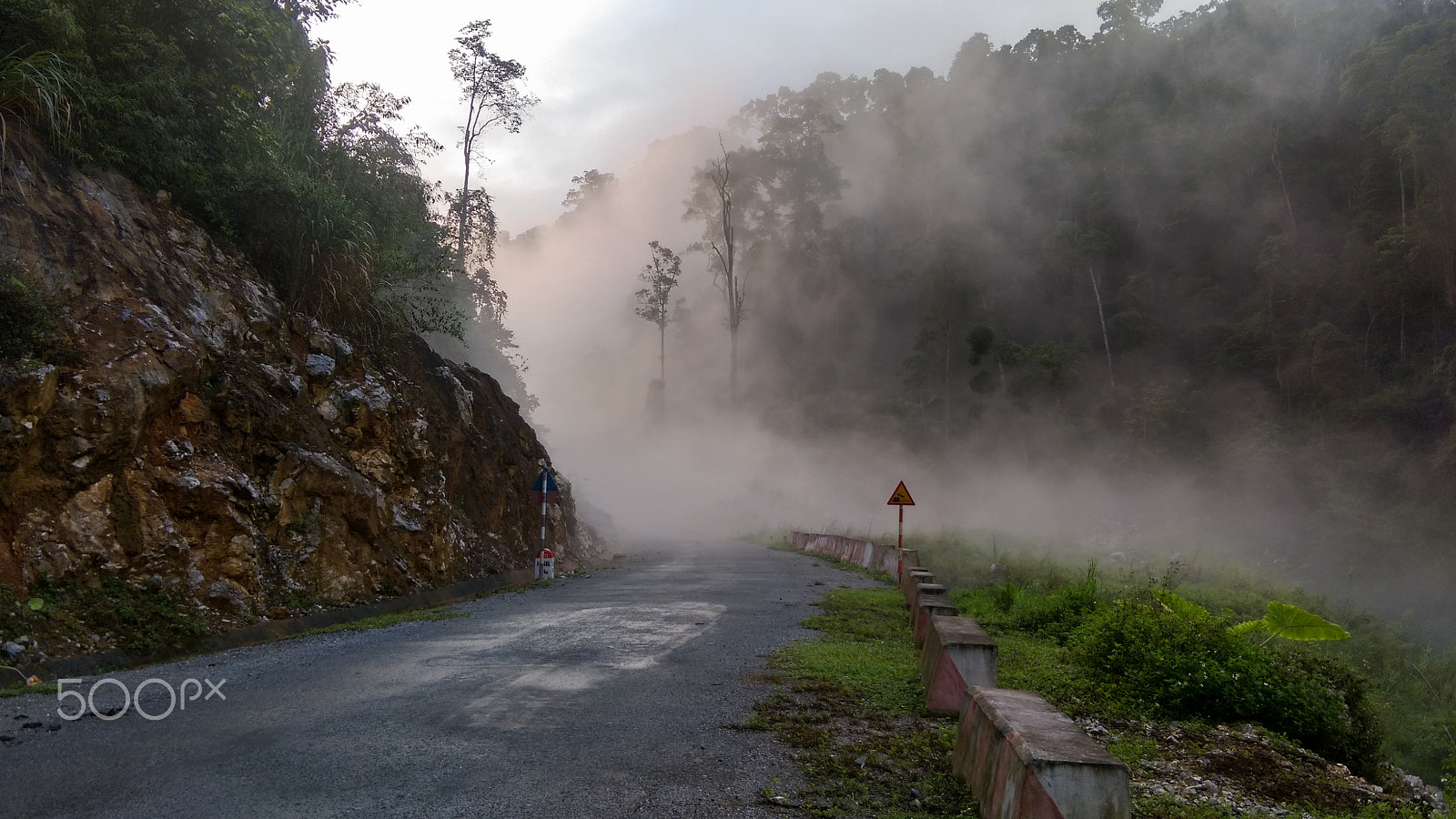 HTC ONE (M8 EYE) sample photo. Go into the fog photography