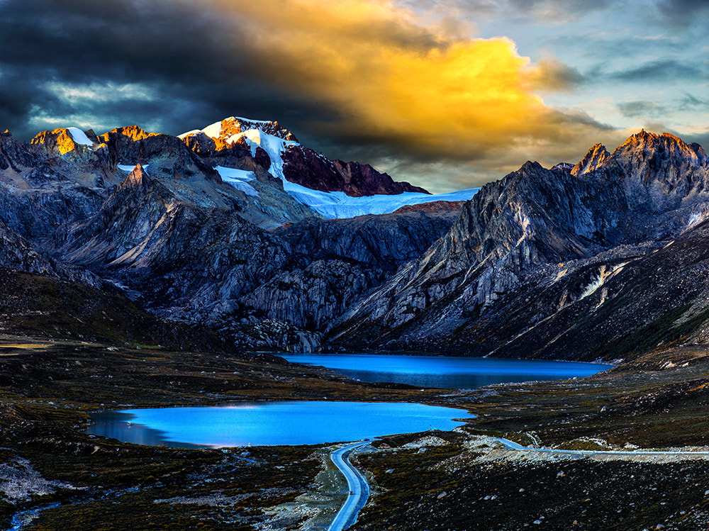 Schneider LS 80mm f/2.8 sample photo. Sunset of glasses lake, sichuan, china photography