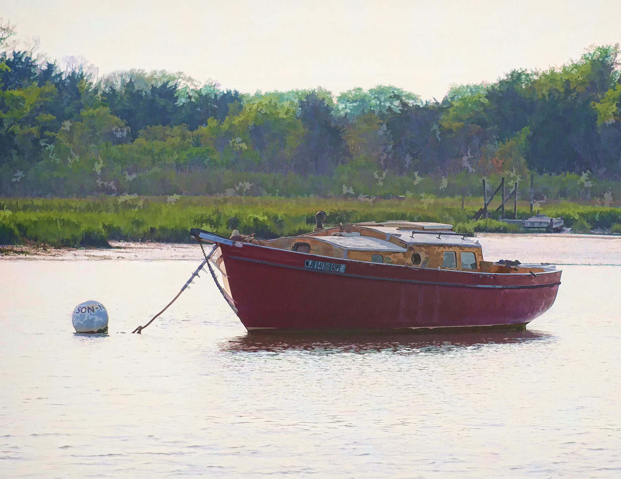 Sigma 70-200mm F2.8 EX DG OS HSM sample photo. Boat painting photography