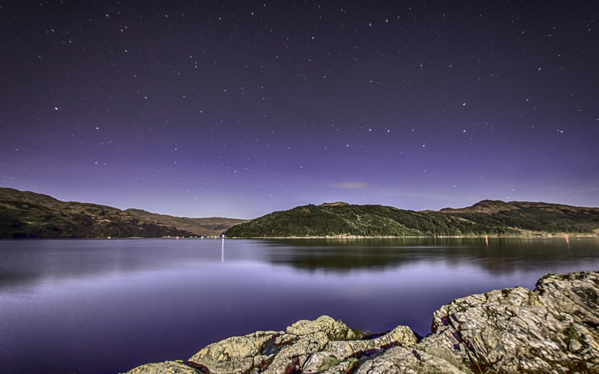 Nikon D7100 + Sigma 10mm F2.8 EX DC HSM Diagonal Fisheye sample photo. Moonlit bay photography