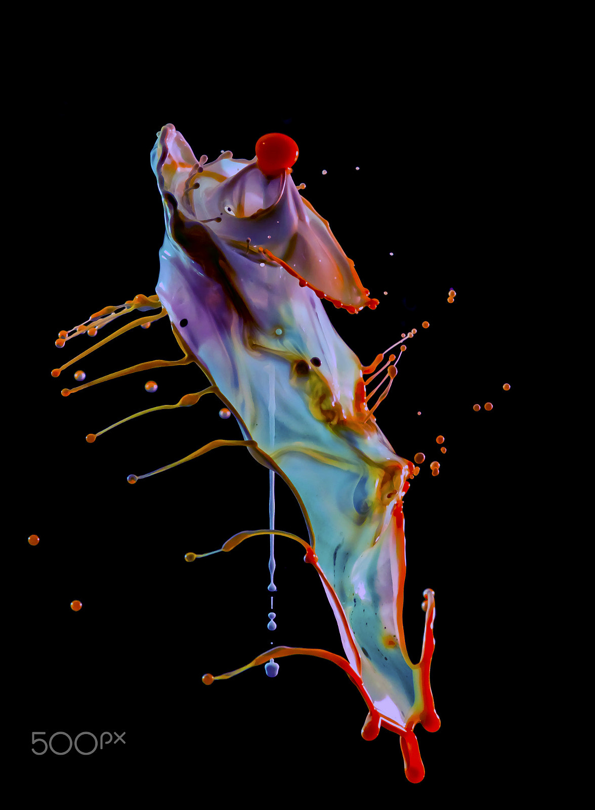 Canon EF 100mm F2.8 Macro USM sample photo. Stopshot paint collision photography