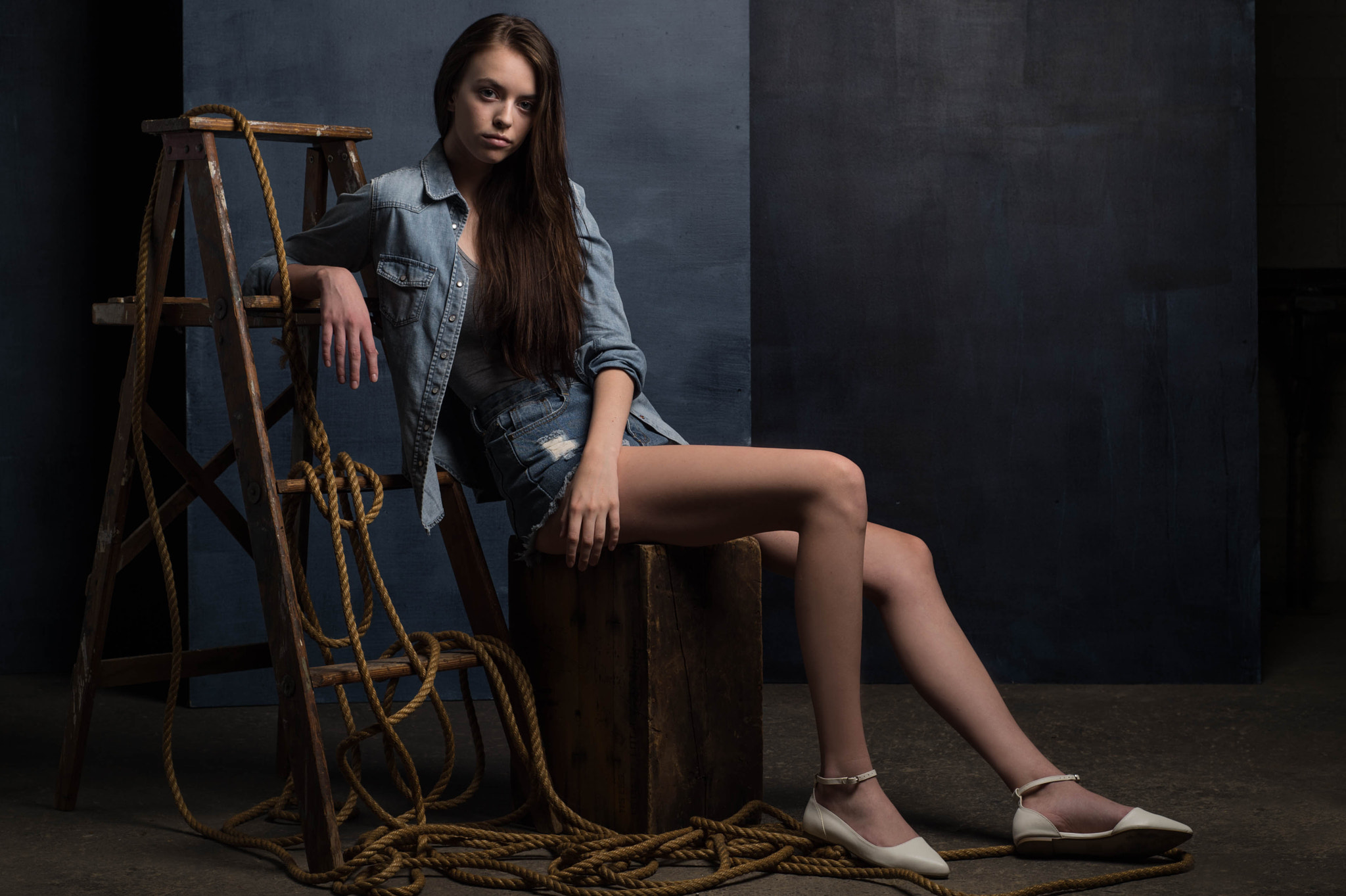Nikon D4S + Nikon AF Nikkor 50mm F1.8D sample photo. Denim on denim photography