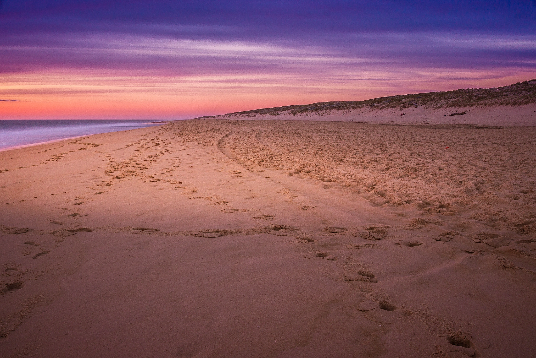 Canon EF 24-70mm F4L IS USM sample photo. France atlantic sunset photography