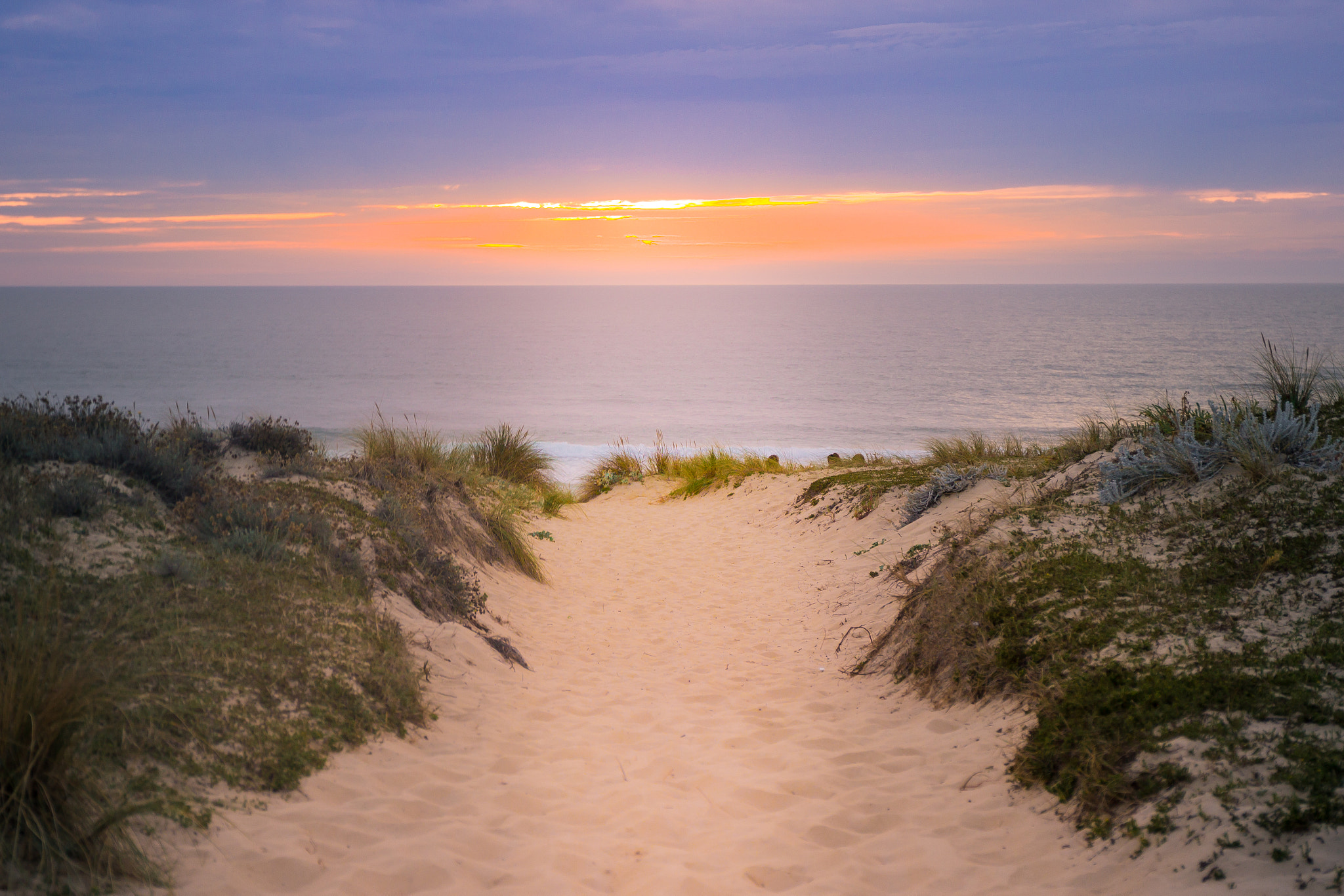 Canon EF 24-70mm F4L IS USM sample photo. Atlantic coast sunset photography