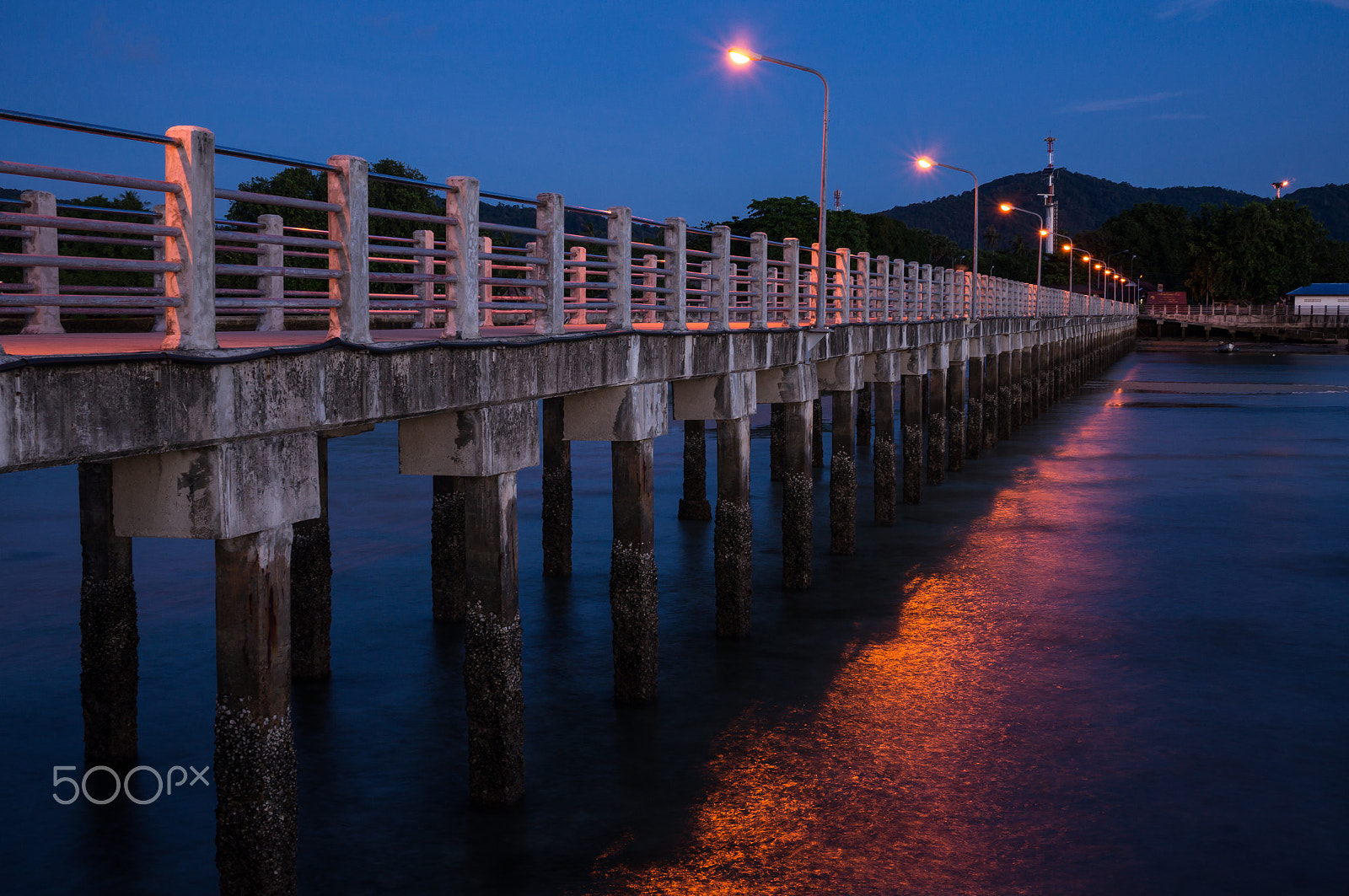 E 30mm F2.8 sample photo. Rawai landing pier - bridge view point photography