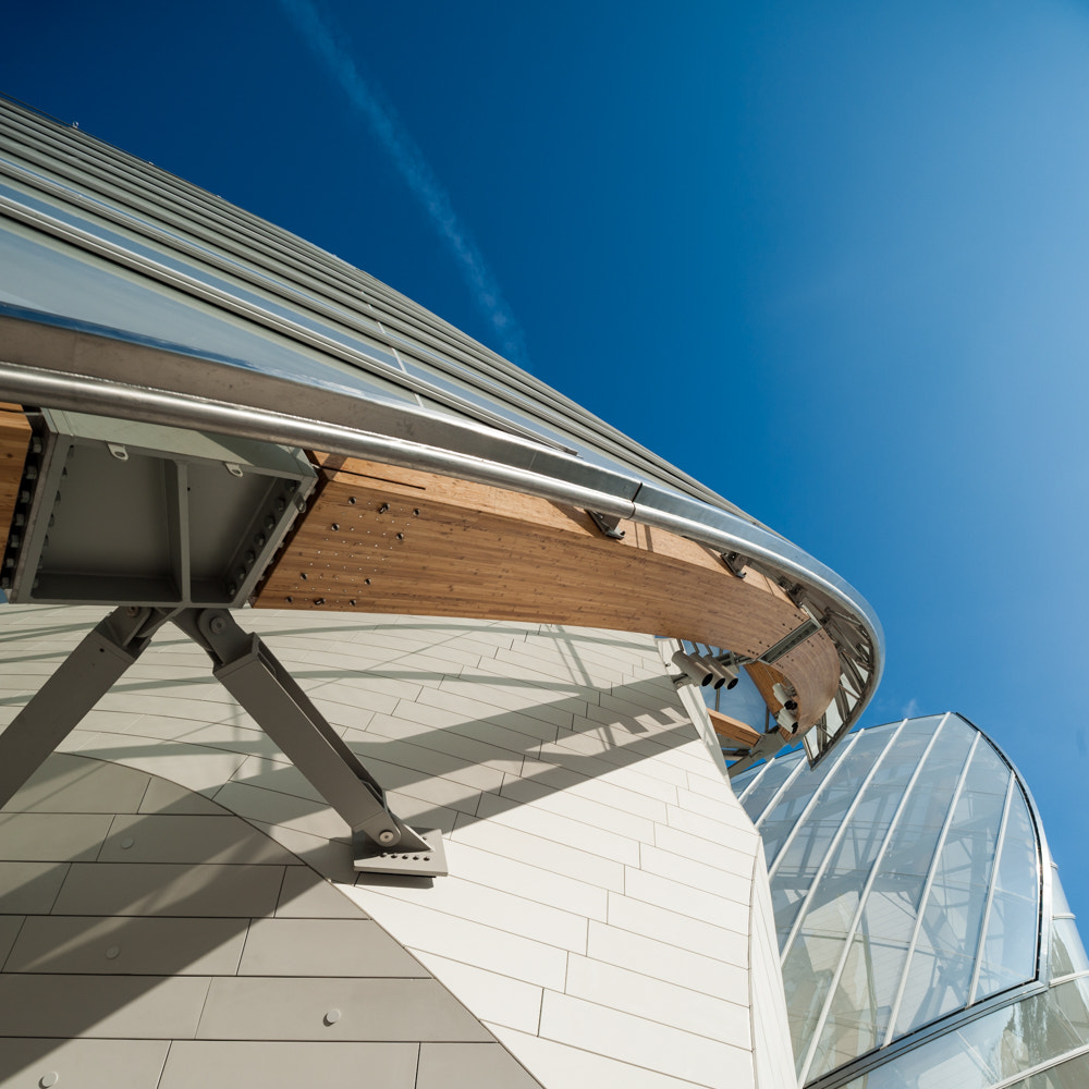 Nikon D700 + Nikon PC-E Nikkor 24mm F3.5D ED Tilt-Shift sample photo. France, paris, fondation louis vuitton photography