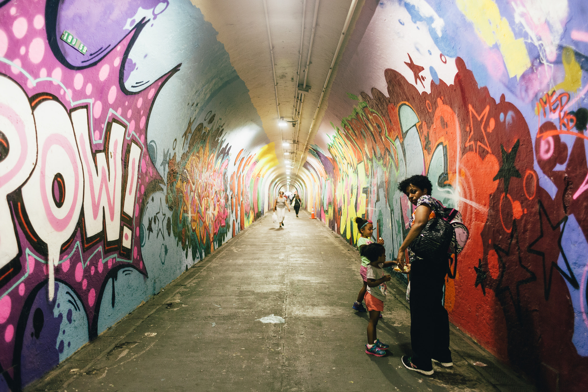 Canon EOS 5D + Canon EF 28mm F1.8 USM sample photo. 191st street tunnel photography