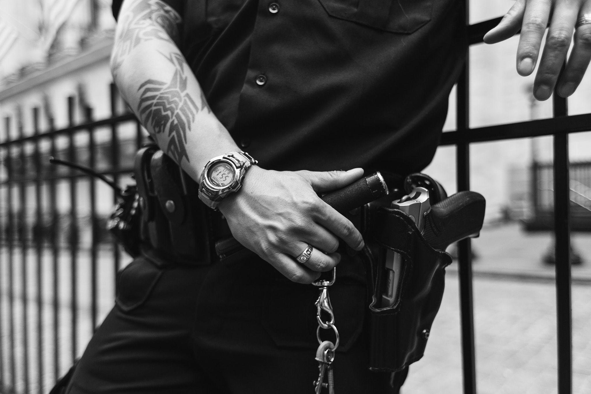 Canon EOS 5D + Canon EF 28mm F1.8 USM sample photo. Nyc police photography
