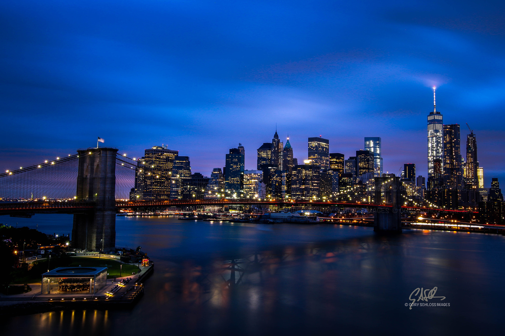 Canon EOS 70D + Canon EF 11-24mm F4L USM sample photo. Nyc blue hour photography