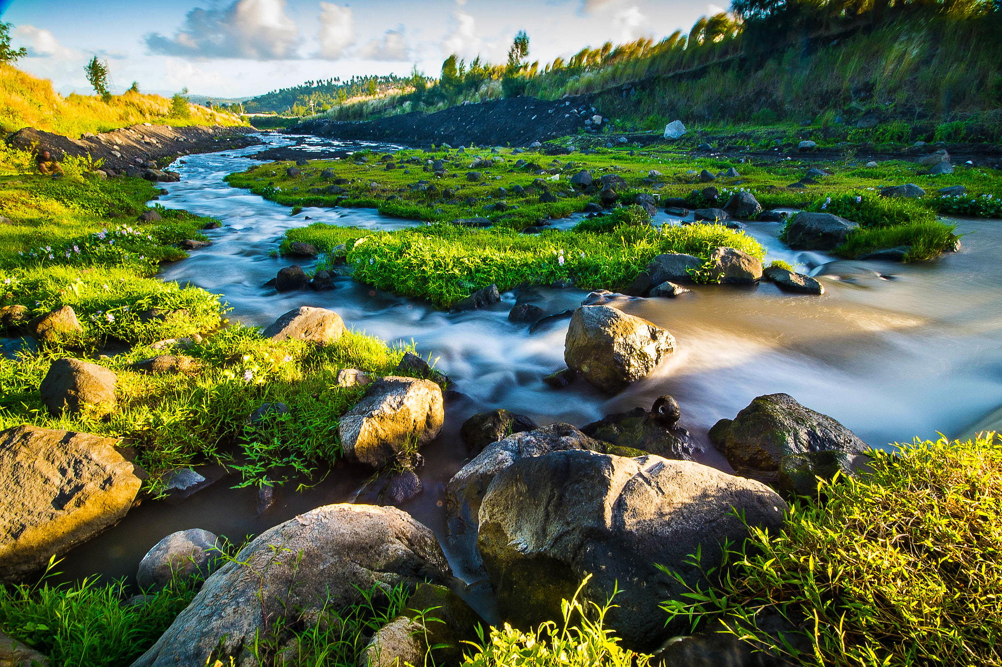 Sigma 10-20mm F4-5.6 EX DC HSM sample photo. Cagsawa river in albay photography