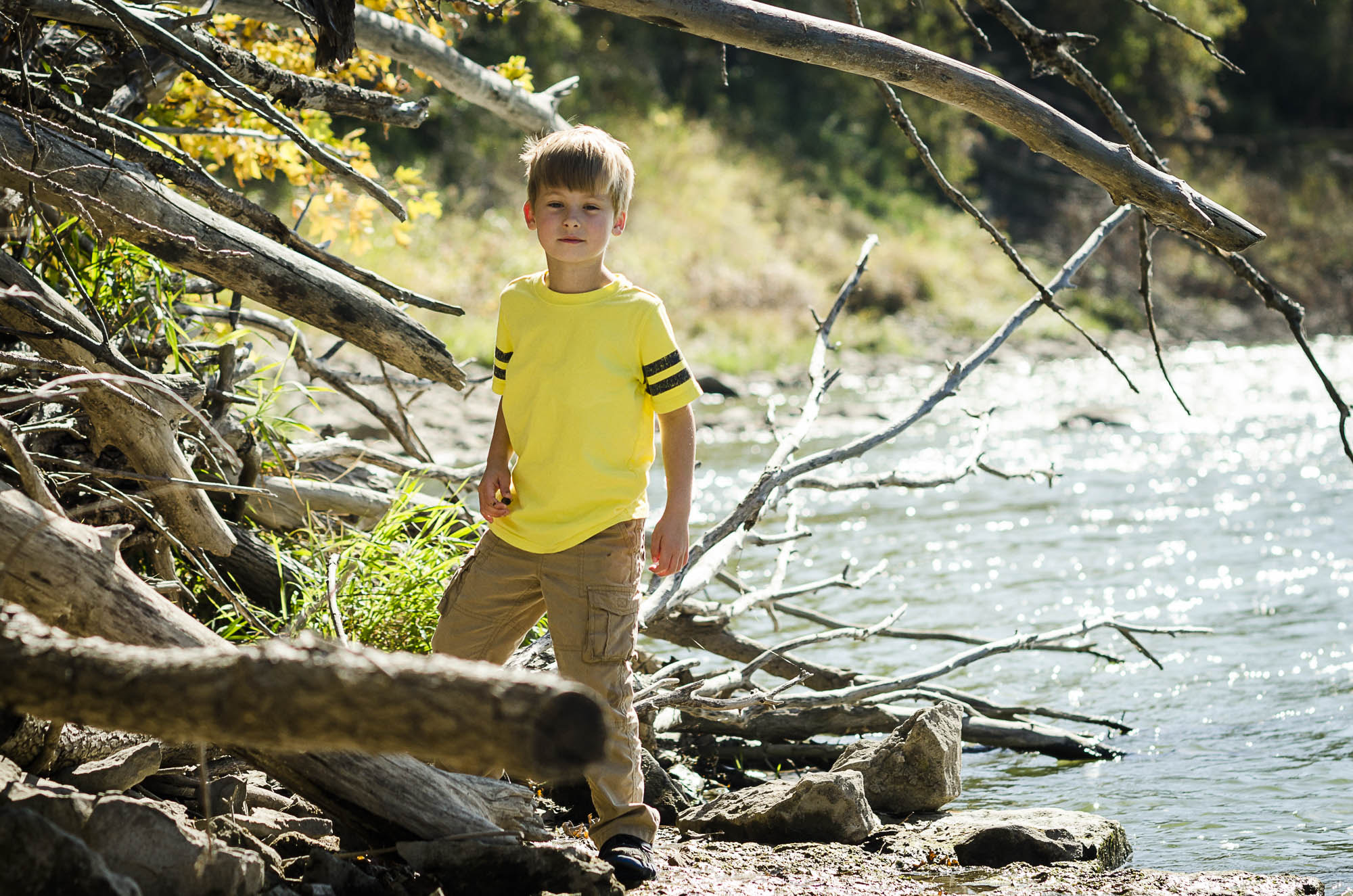 Nikon D7000 + Nikon AF-S Nikkor 85mm F1.4G sample photo. Standing by the river logs photography