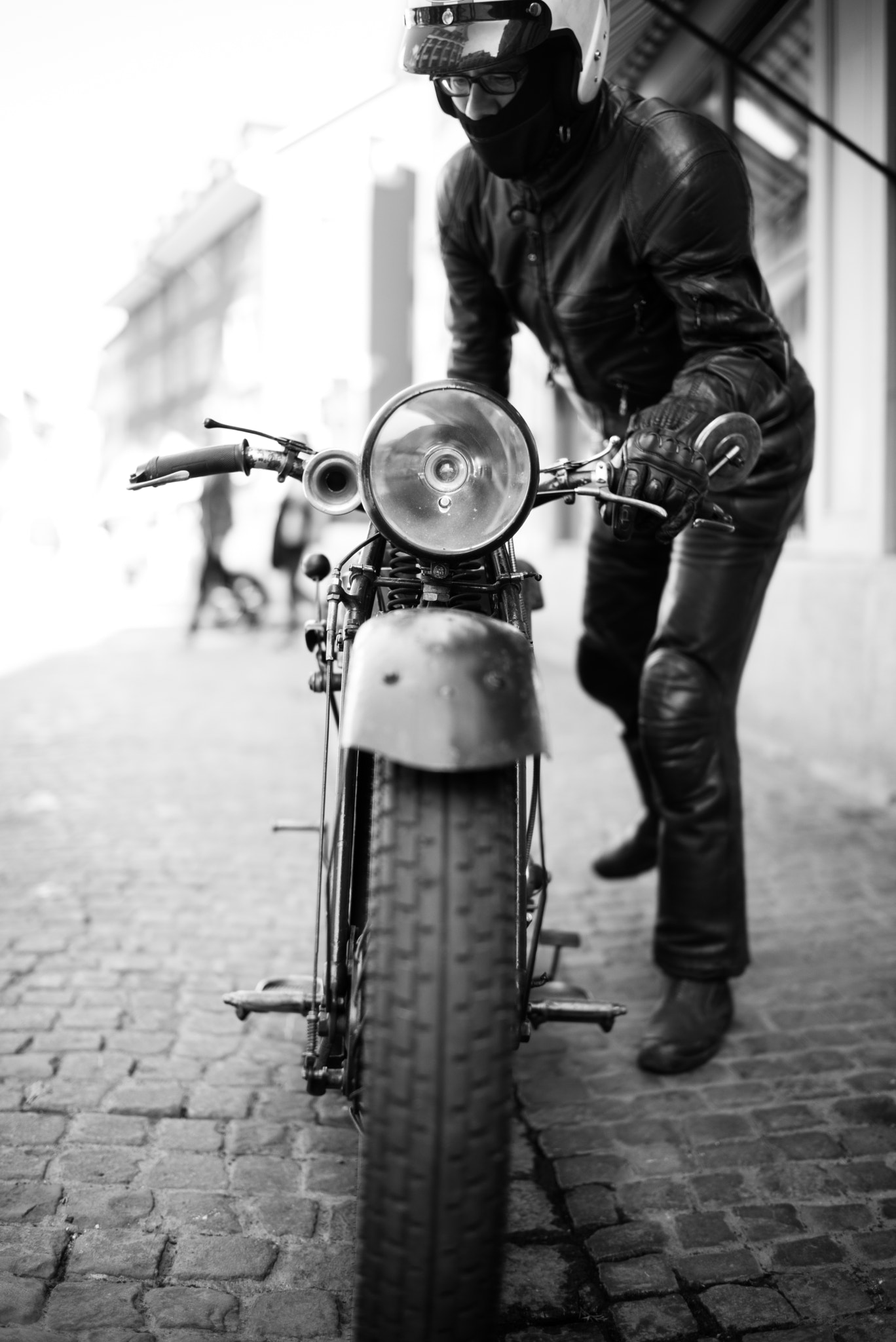 Summilux-M 1:1.4/50 sample photo. Vintge motorbike.. photography