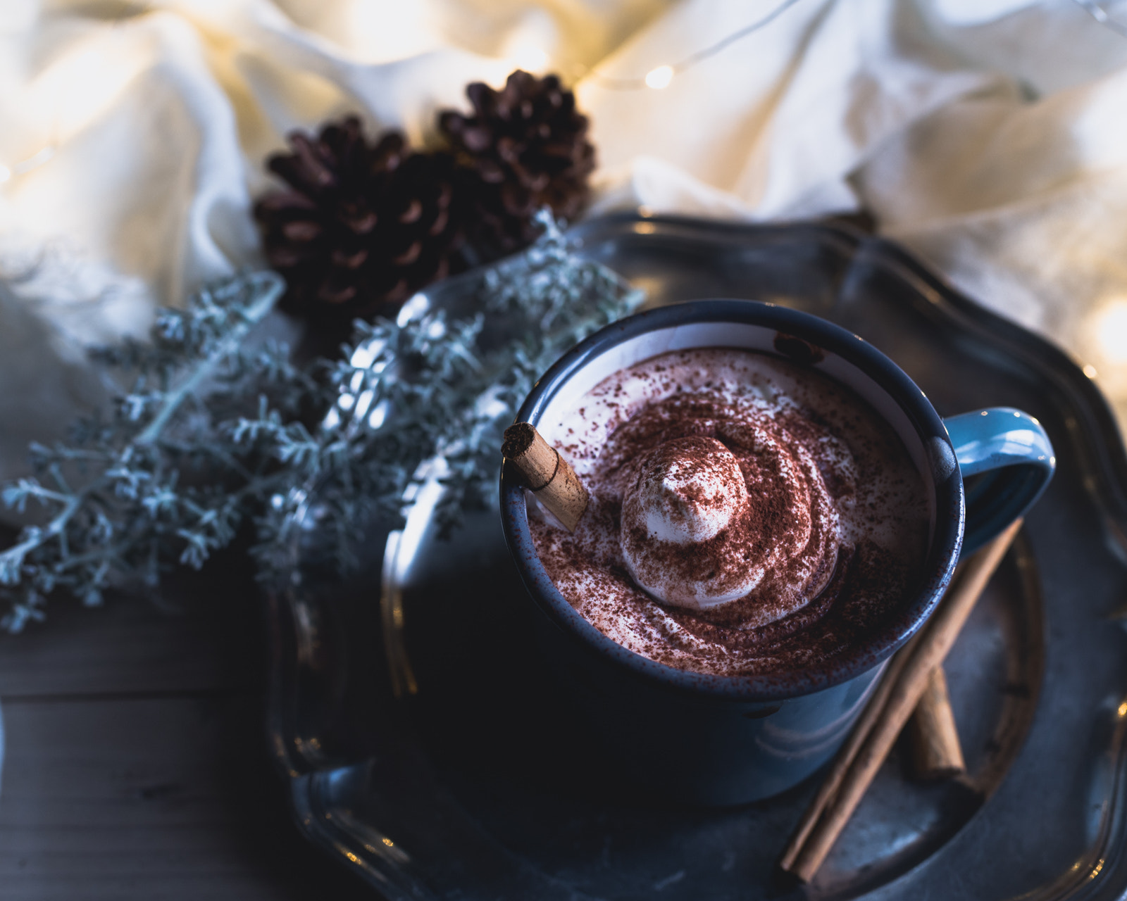 Nikon D610 + AF-S Nikkor 35mm f/1.8G sample photo. Hot chocolate w/ whipped cream. photography