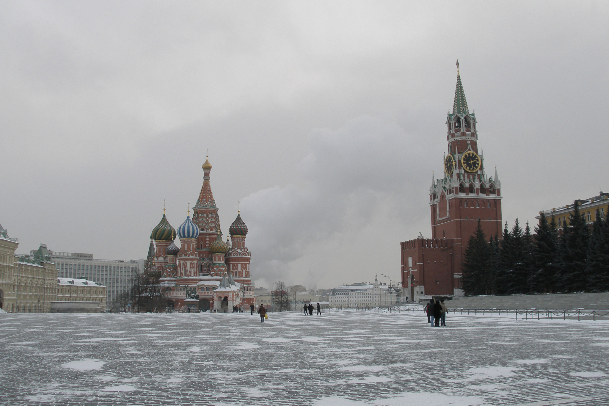 Olympus C70Z,C7000Z sample photo. Moscow's red square at -32c photography