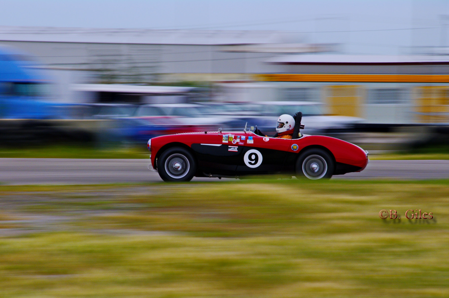 Pentax K-7 sample photo. Racing healey photography