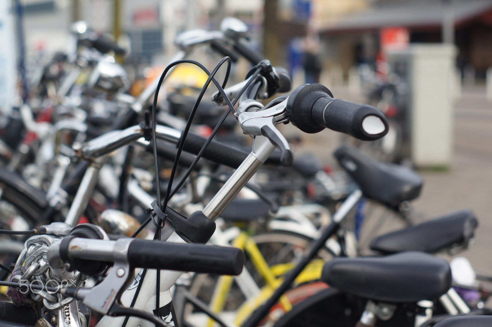 Sony SLT-A55 (SLT-A55V) + Minolta AF 50mm F1.7 sample photo. Amsterdam's bikes photography