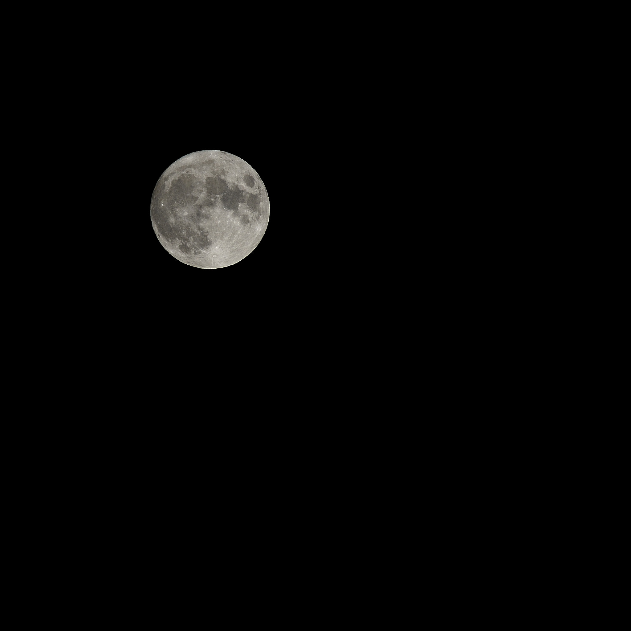 Nikon D610 + AF Zoom-Nikkor 75-300mm f/4.5-5.6 sample photo. There was a moon out in space photography