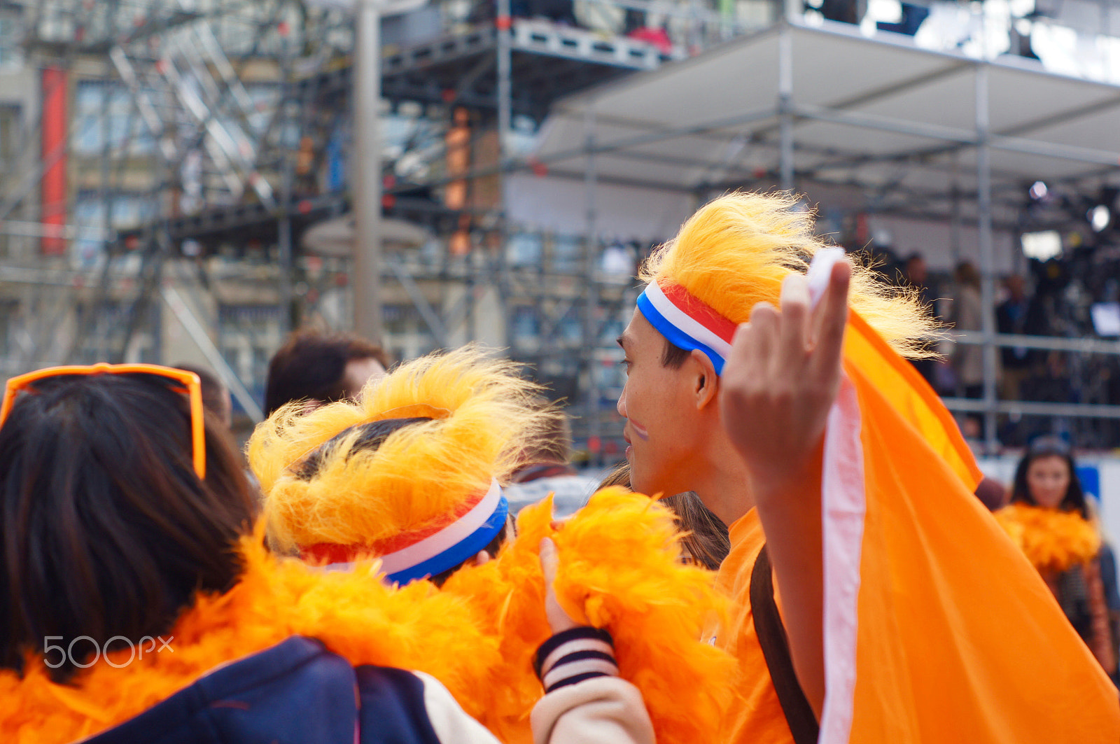 Sony SLT-A55 (SLT-A55V) + Minolta AF 50mm F1.7 sample photo. King's day in amsterdam photography