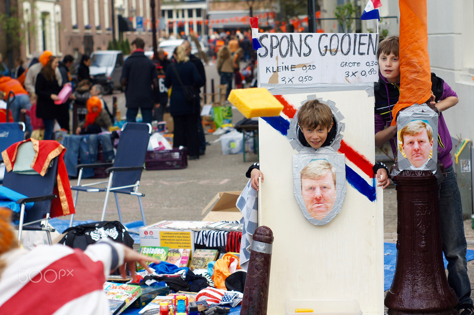 Sony SLT-A55 (SLT-A55V) + Minolta AF 50mm F1.7 sample photo. King's day in amsterdam photography
