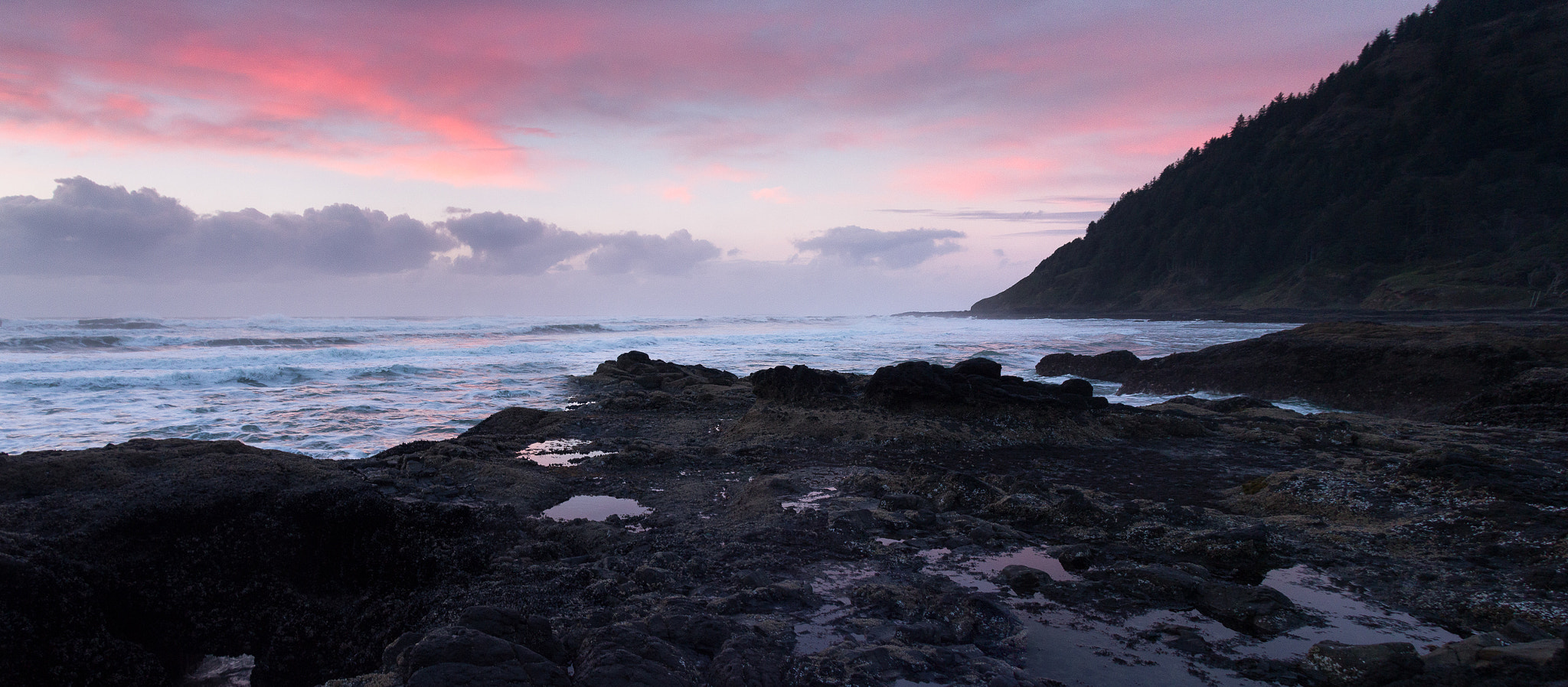 Canon EF-S 18-135mm F3.5-5.6 IS STM sample photo. Sundown on cape perpetua photography