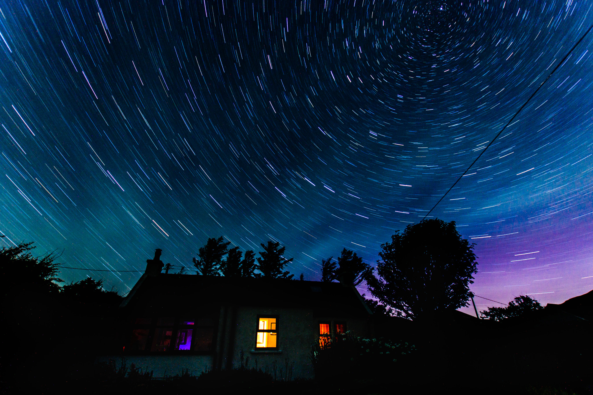 Sony SLT-A65 (SLT-A65V) + Sigma 10-20mm F3.5 EX DC HSM sample photo. Star trails photography