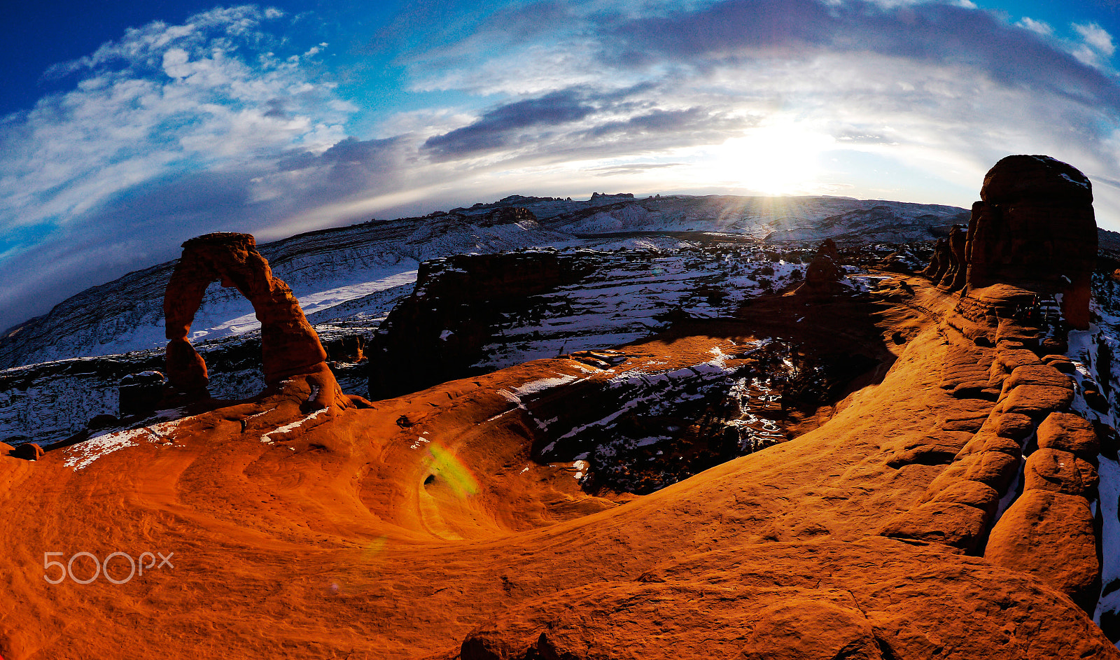 Panasonic Lumix DMC-GH2 + LUMIX G FISHEYE 8/F3.5 sample photo. Arches national park photography