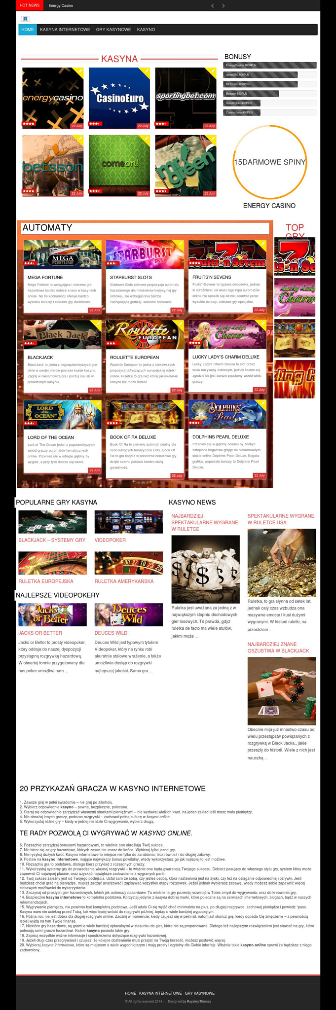 Casino Euro-Internet Casinos