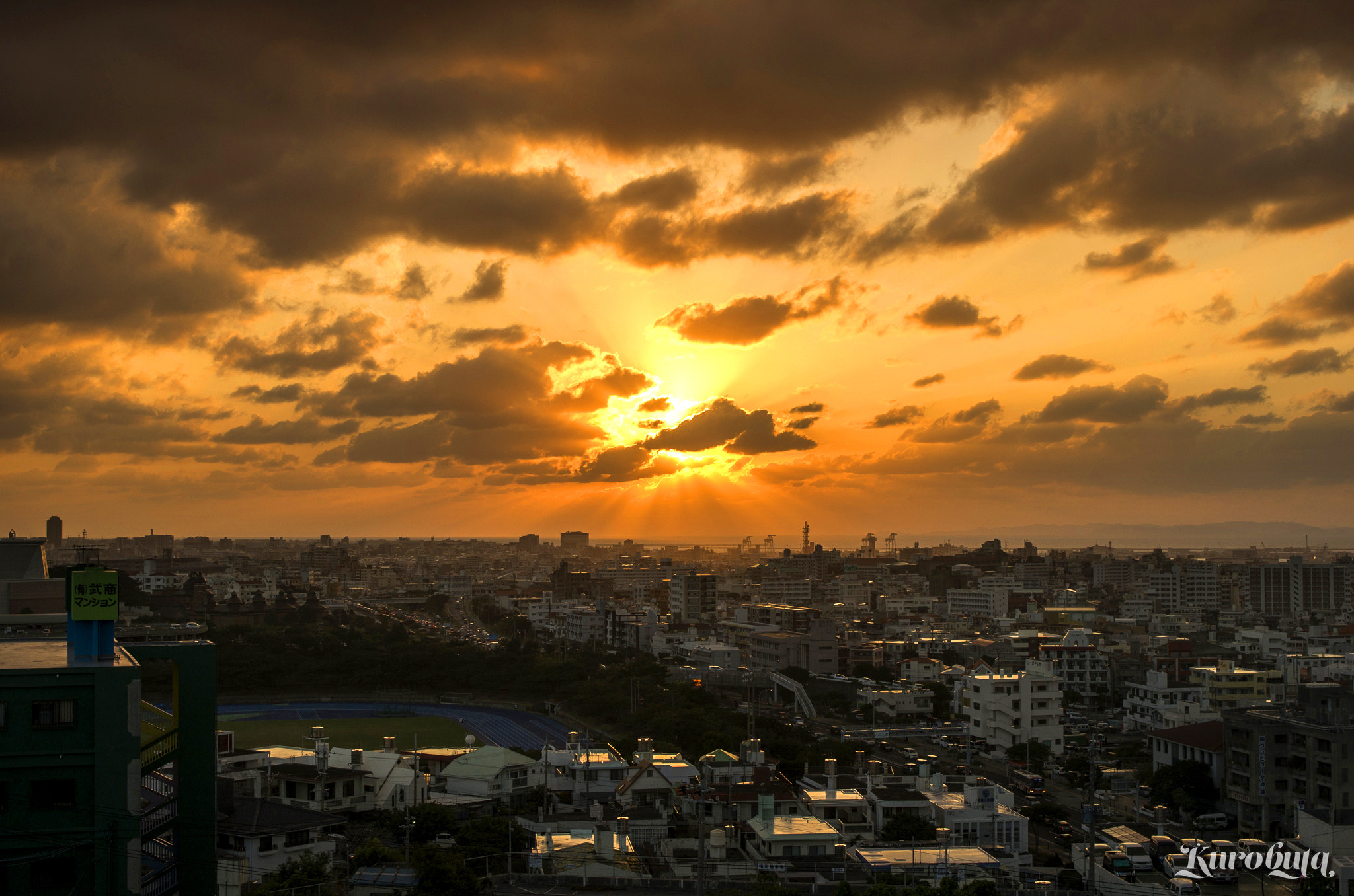 Pentax K-5 IIs sample photo. My town of sunset photography